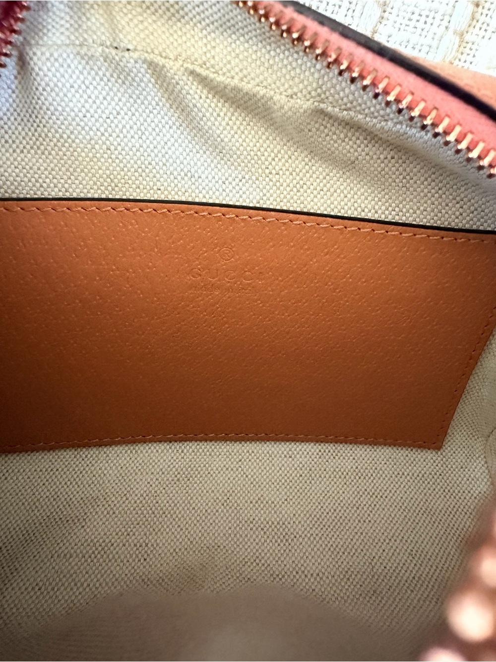 Gucci Pink GG Supreme Crossbody Bag - Picture 6 of 9